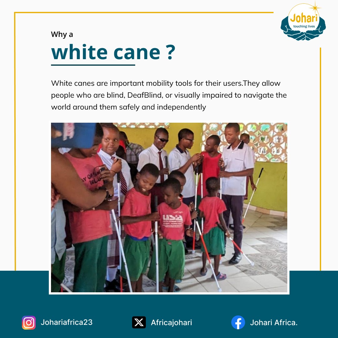 You might be scrolling down your tl and you come across #WhiteCaneDrive and wonder what it is. Well, the White cane is a mobility tool used by the visually impaired persons to aid their navigation in their surroundings. (Mini-thread)..