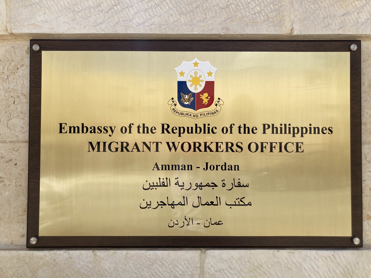 I mourn the passing away of Department of Migrant Workers Secretary <a href="/susanople/">susanople</a>. She has dedicated her life for the #OverseasFilipinoWorkers. While I have not met her, I have known her spirit of service in Jordan with the <a href="/DMWPHL/">Department of Migrant Workers - Philippines</a> that has supported so many migrant workers here.