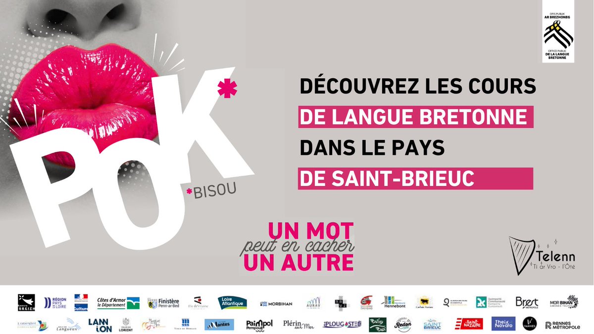 tiarvrosb's tweet photo. Envie d'apprendre le #breton ?
C'hoant da zeskiñ #brezhoneg ?
Plusieurs formules s'offrent à vous dans le Pays de #SaintBrieuc
Plus d'infos - Gouzout muioc'h
👉 https://t.co/dvj40Re0L0
#binic #saintquay #pledran #lamballe #erquy #quintin #ploufragan https://t.co/GqPyXcvbIO