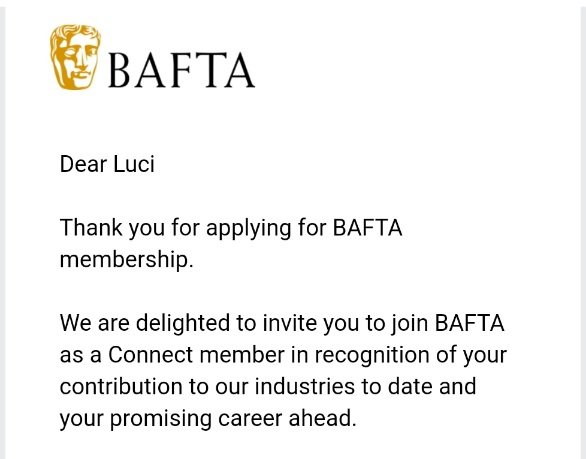 LuciHolland's tweet image. Have been trying to share this wee news for ages but Twitter/X been saying no 😆

Woo 🙂 so very chuffed and excited to be joining the BAFTA Connect crew - hello old and new chums, and thank you @BAFTA !!! ✨️✨️✨️

#BAFTAConnect #BAFTACrew #BAFTA