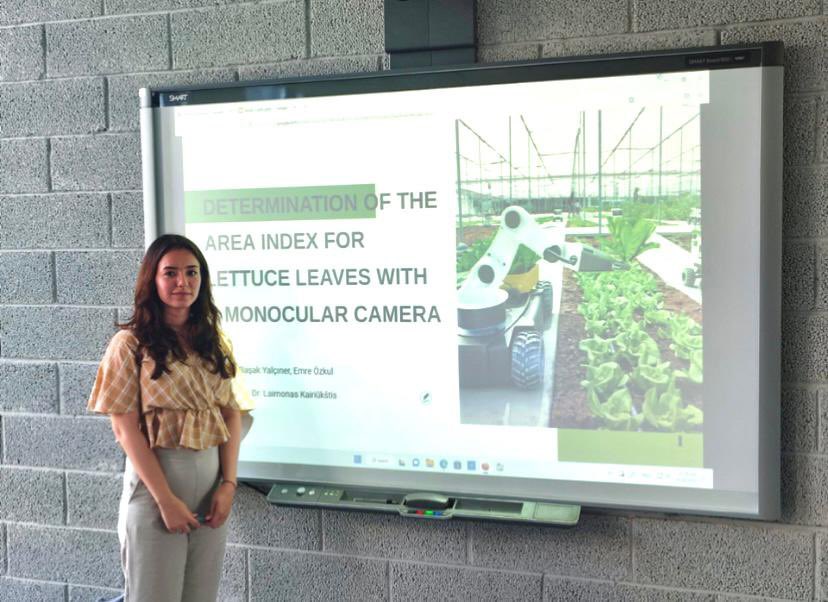 KaratayEEE's tweet photo. Erasmus+ Staj Programi devam eden öğrencilerimiz Başak Yalçıner ve Emre Özkul'un staj çalışması sonucu yayınlayacakları  uluslararası makalenin ön sunumunu yaptıkları Kaunas University of Applied Science’ten  kareleri sizlerle paylaşıyoruz. Öğrencilerimizi tebrik ederiz. https://t.co/mvJMRERKZc