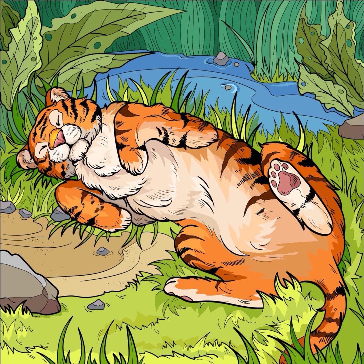 yonatkimi's tweet photo. What can you call a Christmas tiger that loves to dig in the desert?
Sandy Claws. 🐾🌲
#Winterbear #TigerV https://t.co/V0AvwlI5T6