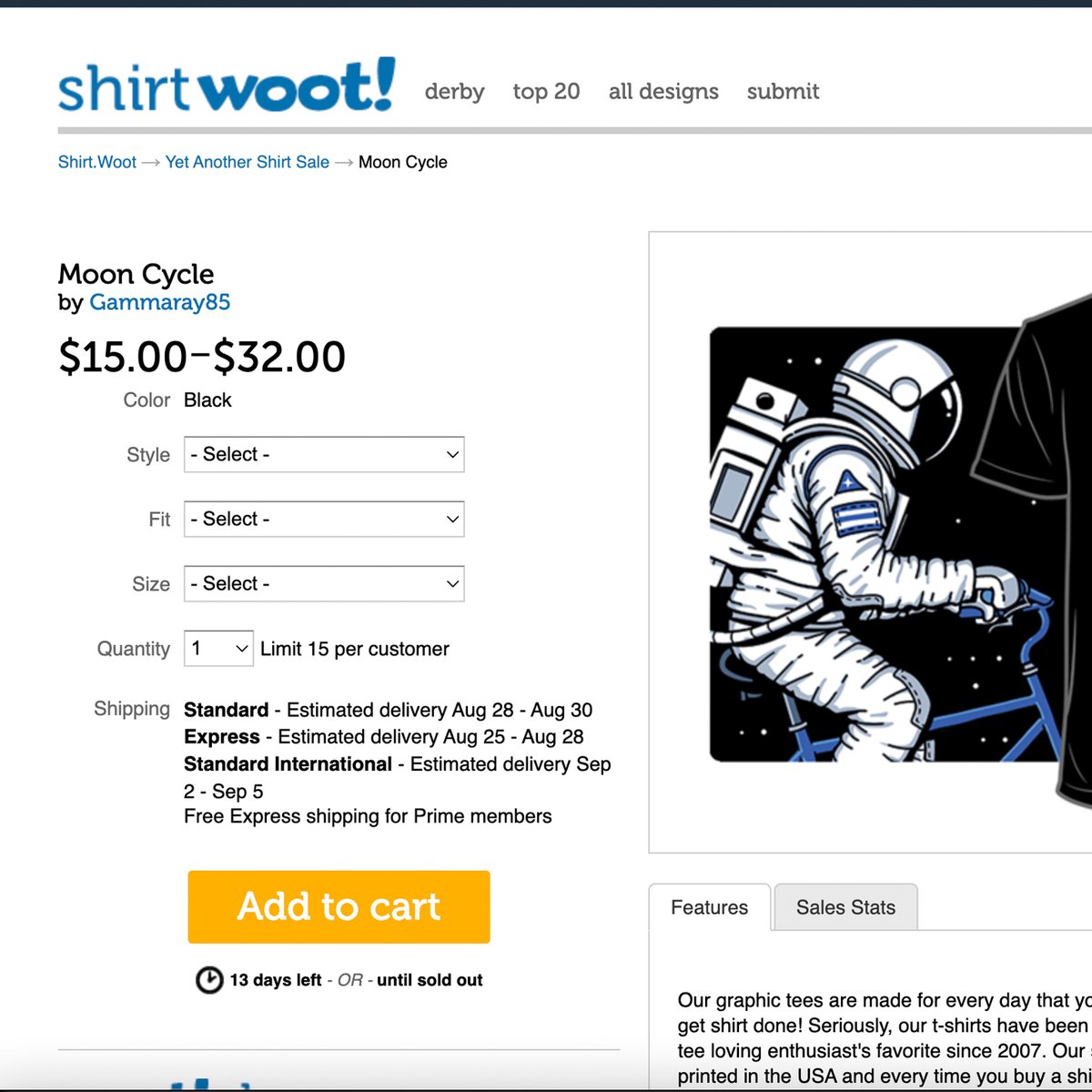My new design "Moon cycle" is available on <a href="/wootshirt/">shirt.woot.com</a>.
shirt.woot.com/offers/moon-cy…
#spaceart #bicycle #wootshirt #woot #astronaut