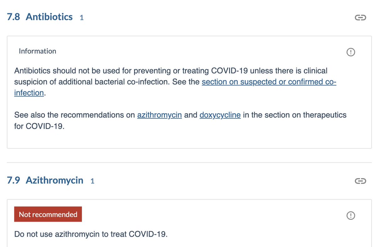 Aquarius3_0's tweet image. Back to the future 2020: NICE+#MAGICapp are still recommending Remkillivir and against antibiotics. #3tablets.Ok, if someone🦮 suspects a secondary bacterial pneumonia, he MAY give antibiotics, but not #Azithromycin. Dres. Death &amp;amp; DieHard and team at work. app.magicapp.org/#/guideline/L4…