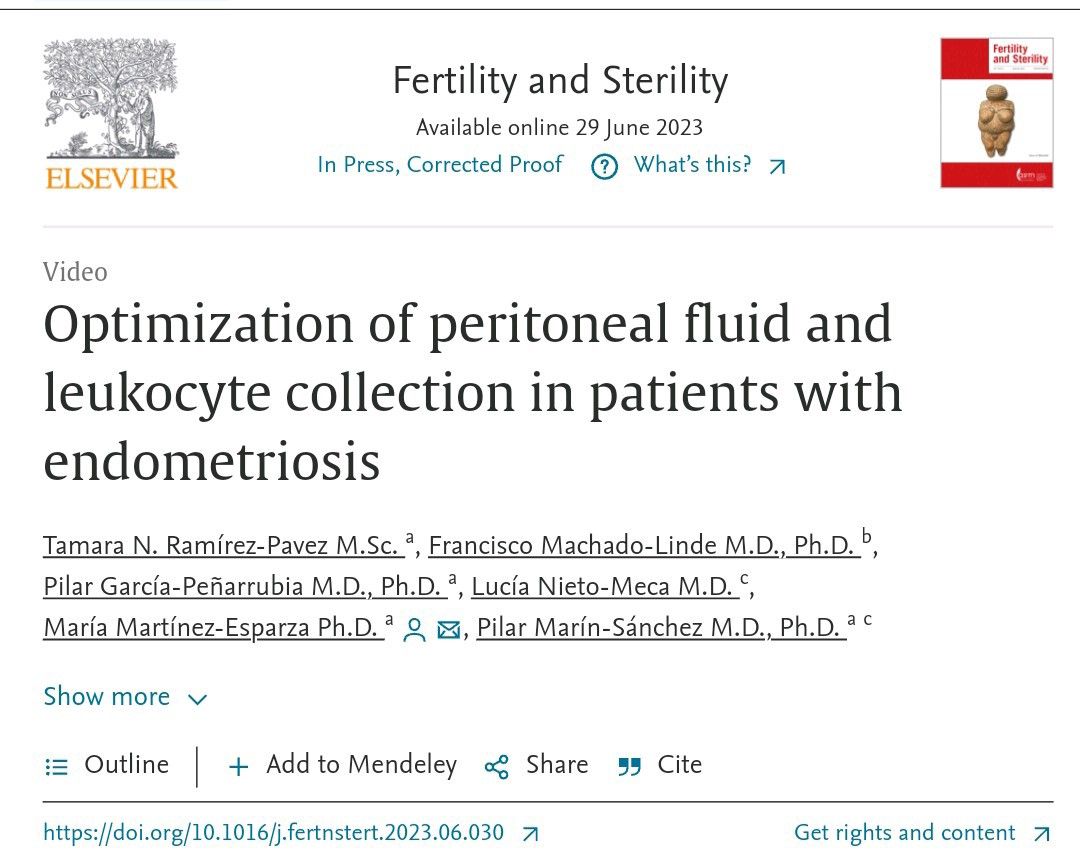 We are delighted to present our latest work recently published in the Fertility &amp; Sterility Journal 
 lnkd.in/dQ6x3zz8
