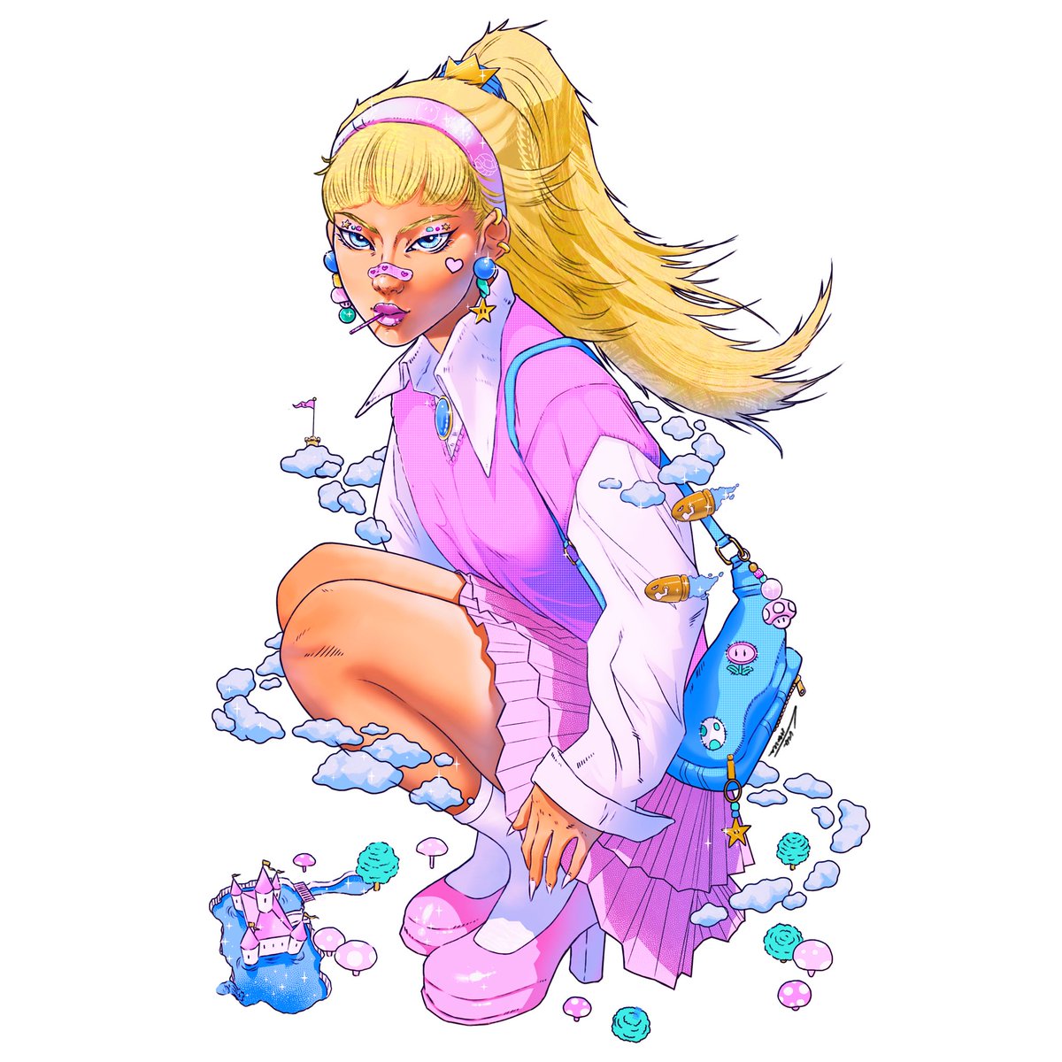 LucaStenzel's tweet photo. #PrincessPeach 🍄👑💕

#lineart #Procreate #illustrationart #artist #SuperMarioBros https://t.co/siCyuE5G7k