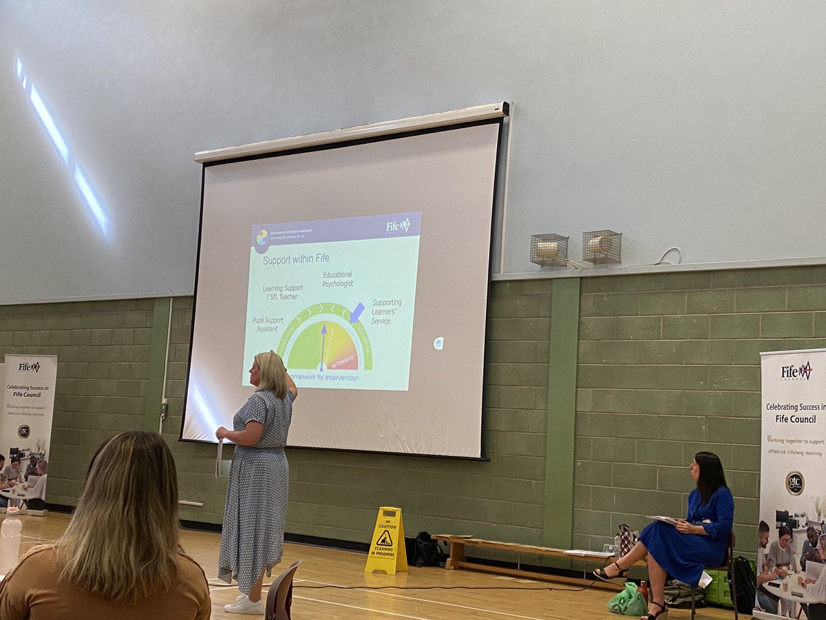 Hearing from our SLS team now about Support available in Fife for our young people to help them learn. Lots of acronyms for us to get our heads around! <a href="/fifepedagogy/">Closed</a> <a href="/Fifepbteachers/">Fife Probationer Teachers</a> @banter4bairns