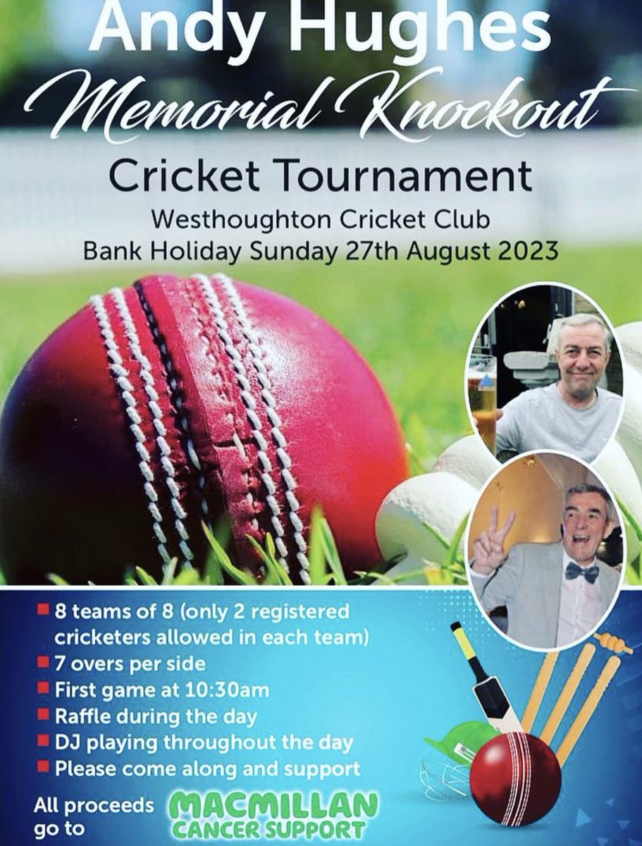 This Sunday <a href="/Westhoughton_CC/">Westhoughton CC</a> 🏏🍻