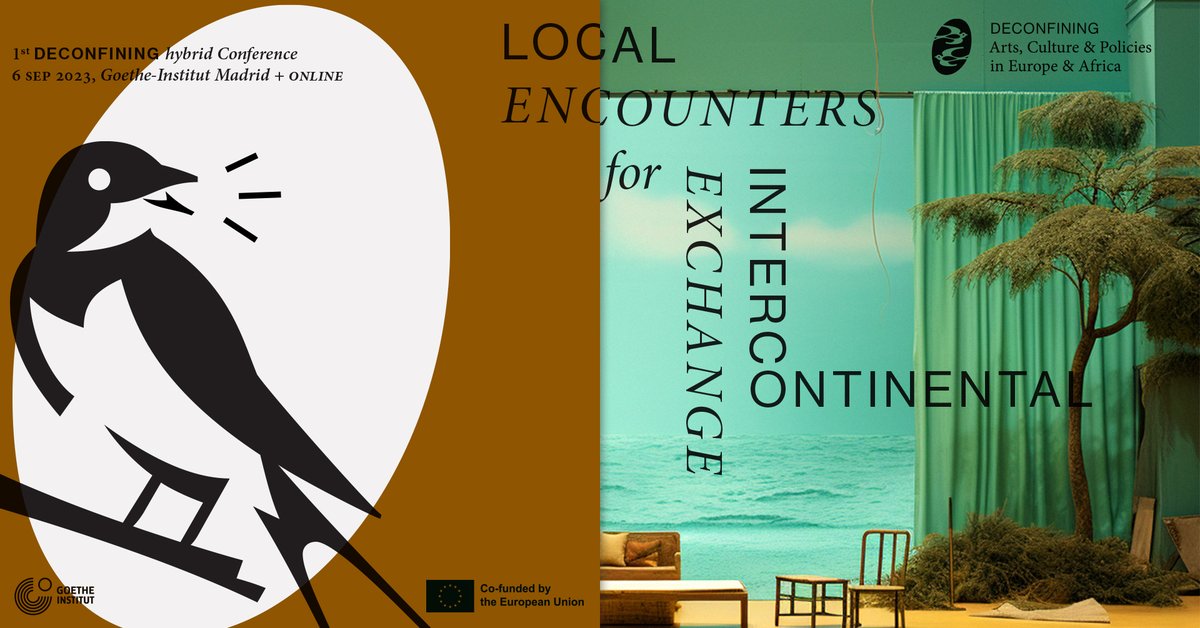 bodo2024's tweet photo. Shaping a brighter future for intercontinental relations. Local Encounters for Intercontinental Exchange. #DECONFINING Conference 6 Sep, Goethe-Institut Madrid + Online. Spanish, English & French. Email giulia.cigna@goethe.de to register. More info at https://t.co/al9DVoLniG https://t.co/diINwolIUi