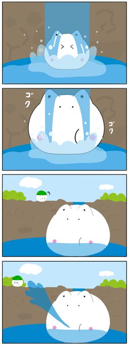 こんばんは🐱
まだまだ修行不足…?

58_滝行
#イラスト #ちゃーすりん 
#漫画が読めるハッシュタグ 