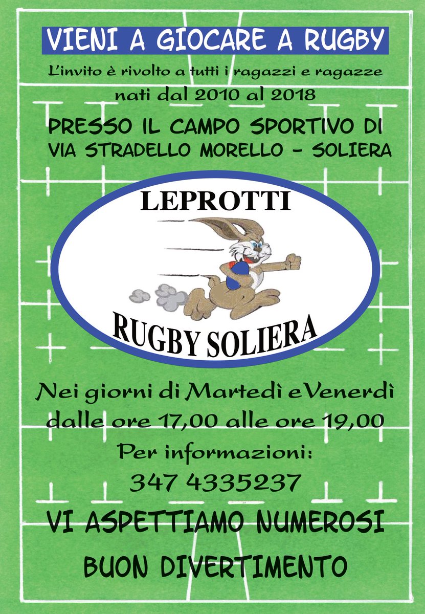 leprottirugby's tweet photo. ➖ 7️⃣

Soltanto una settimana e si riparte con la nuova stagione dei #leprotti carica di novità a partire dal nostro nuovo campo “Morello” che si prepara ad ospitare i nostri piccoli guerrieri ⚔️

🗓️ #savethedate
📍 Martedì 2️⃣9️⃣ Agosto alle 17, ti aspettiamo al “Morello”!! https://t.co/eU3rZOYJVL