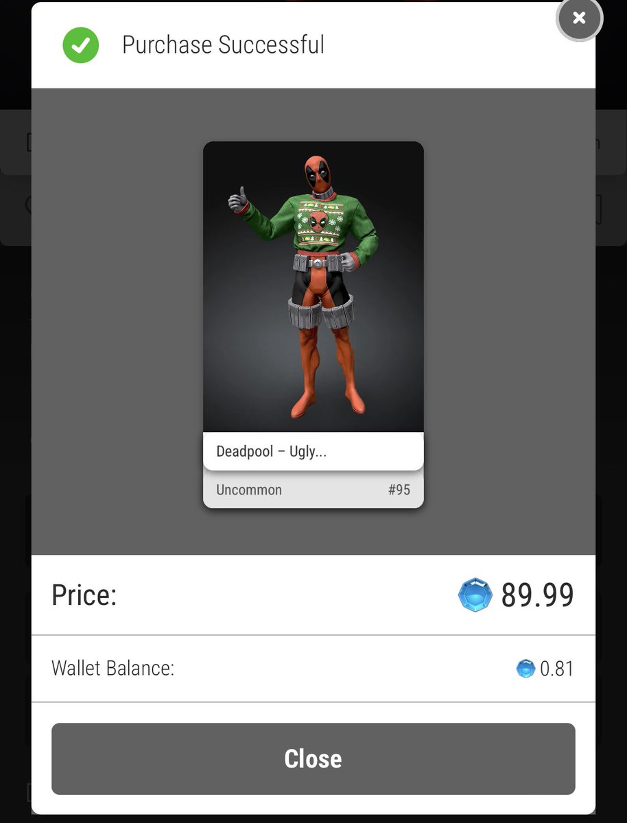 jkdmindset's tweet photo. My first double digit mint of the fugly sweater FA Deadpool NFT.
Bear market value ๐ค
10x floor price ๐ฅ
#lowmints #Deadpoolnft DCA stacks๐@shabbsart @DeadPooWhale @VeVeVault @TheRealHinano @RealRandyChavez @aokijimel https://t.co/bbFu4m9MZq