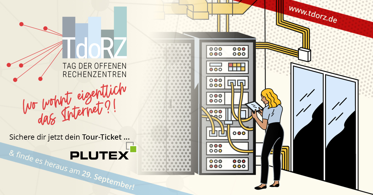 plutex's tweet image. Wo wohnt eigentlich das Internet?! Wir nutzen permanent Daten & machen uns keine Gedanken, wo sie gespeichert, verarbeitet und übertragen werden – Zeit, das zu ändern! Am 29.9. öffnen 19 Betreiber an 14 Standorten ihr #Rechenzentrum – auch wir 👉 tdorz.de