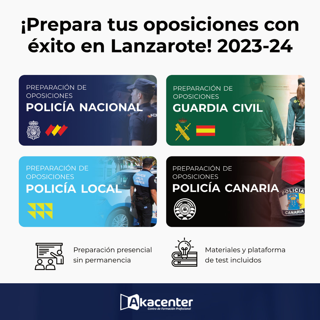 akacenterfp's tweet photo. 🚓 ¡𝗣𝗿𝗲𝗽𝗮𝗿𝗮 𝘁𝘂𝘀 𝗼𝗽𝗼𝘀𝗶𝗰𝗶𝗼𝗻𝗲𝘀 𝗱𝗲 𝗽𝗼𝗹𝗶𝗰𝗶𝗮 𝗰𝗼𝗻 𝗻𝗼𝘀𝗼𝘁𝗿𝗼𝘀! No pierdas esta oportunidad
📍 Lanzarote

🤔 ¿Te interesa? Envíanos un mensaje o deja un comentario
#Oposicionespolicia #oposiciones2023 #cursosoposiciones #PreparaciónPolicial https://t.co/1C1HtDwwLZ