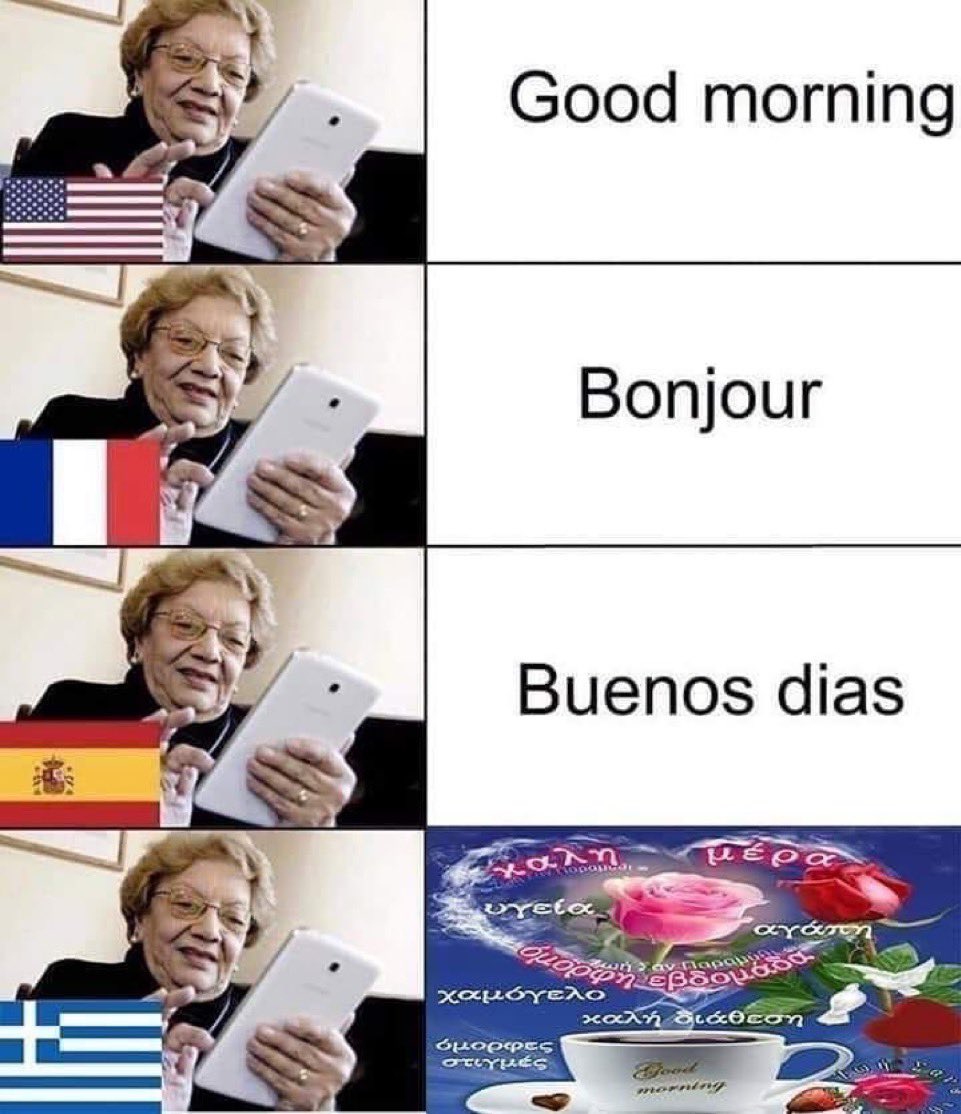 Yunanlar dedelerimizin nenelerimizin günaydın mesajını da çalmış…