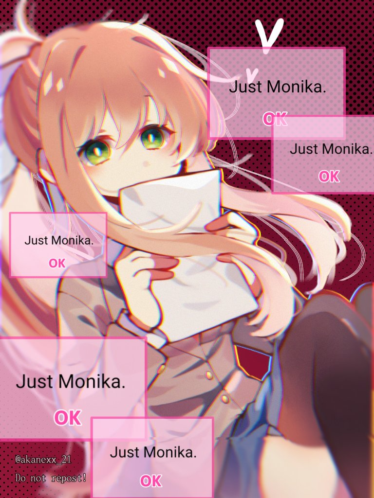 Just Monika.
#DDLC #Monika #fanart