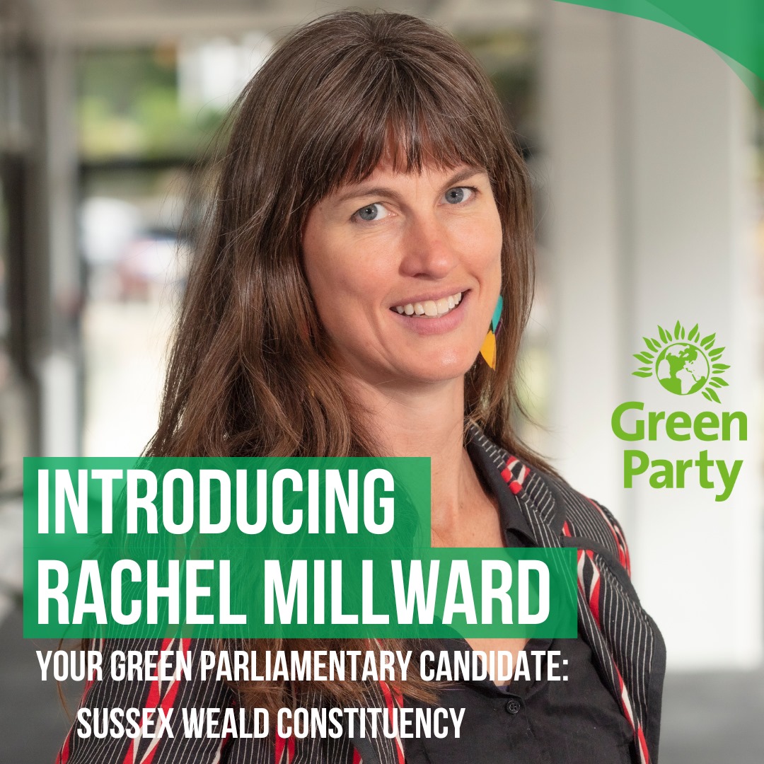 Introducing current deputy leader of Wealden district council, Cllr Rachel Millward, as our Green parliamentary candidate for the Sussex Weald constituency. @wealdendistrict @rachelmillward @TheGreenParty @Green_Elects