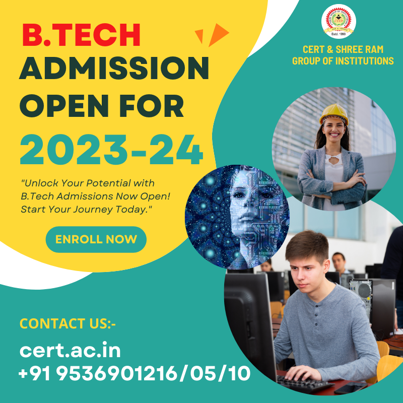 Power up your potential with B.Tech ADMISSION at CERT & Shree Ram Group Of Institutions , Meerut ! 🎓
.
.
.
 #EngineeringCollege #ManagementCollege #Btech #BTC #Polytechnic #collegeadmission #applyonline