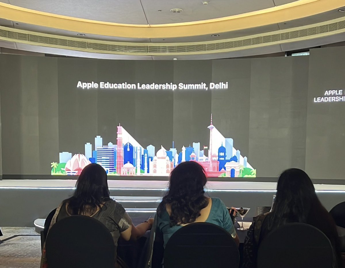 cnarora's tweet photo. Attending @AppleEDU Education Leadership Summit 2023 in Delhi. Excited to learn about the offerings by Apple in Education sphere of #india  and understanding the opportunities of #technology  and creativity in science and outdoor learning in schools. https://t.co/46kC2O2SpJ