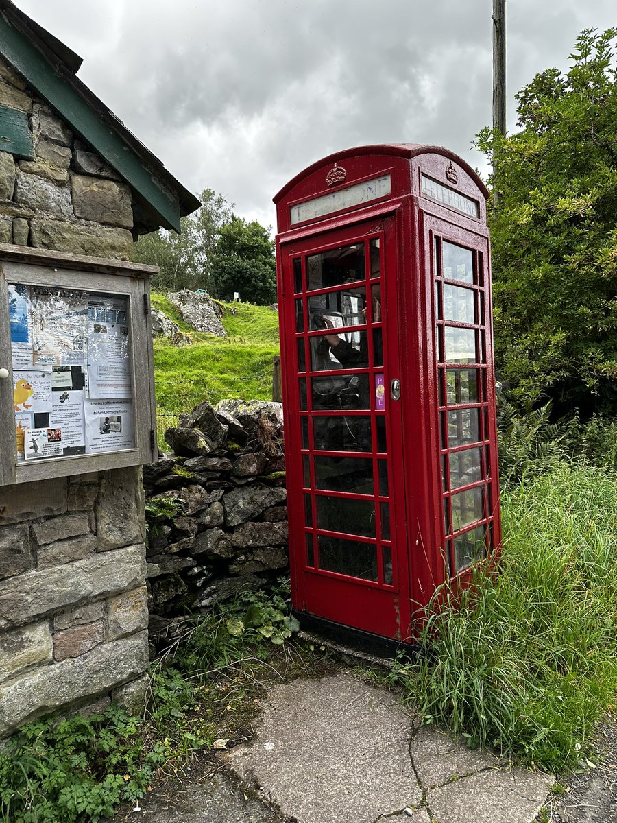 holland_tom's tweet photo. We bid a fond farewell to @BvcpInn, which I think is the friendliest, most delightful pub I have ever stayed in. Community run, mattresses stuffed with Herdwick wool, conveniently located for Withnail’s phone box - what’s not to like? https://t.co/r4jAnGgz40