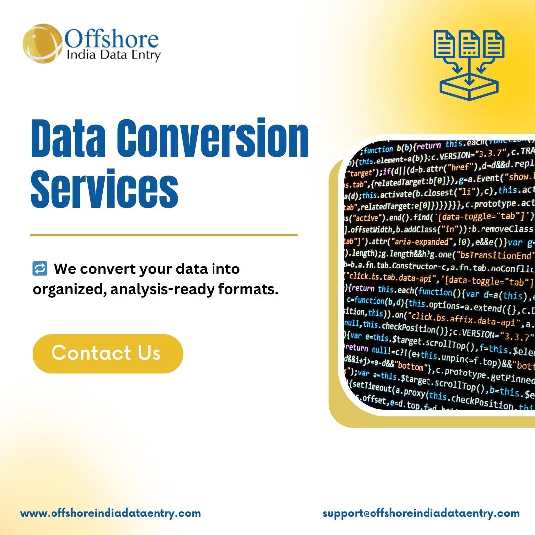 OffshoreBPO's tweet image. Unleash your data&apos;s potential with expert #dataconversionservices from Offshore India! We accurately extract, convert, process &amp;amp; secure your data to uncover actionable insights. 

Get your free quote: offshoreindiadataentry.com/contact-offsho… 

#DataConversionService #BPO #BPODataEntry