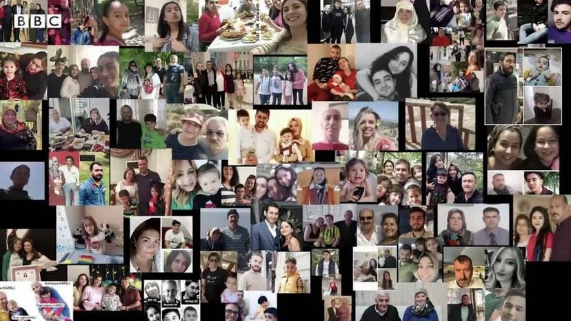 Ebrar Sitesinde vefat eden 1400 kişiden sadece bazıları…
Sizinde aileniz bir fotoğraf karesi kalmasın diye tüm mücadelemiz! 
Bizler mutluyduk. Ta ki sizin liyakatsizliğinizin bedelini ailerimiz ödeyene kadar! 
#deprem
<a href="/bbcturkce/">BBC News Türkçe</a> 
<a href="/Adaletpesindea/">Adalet Peşinde Aileleri Platformu</a>