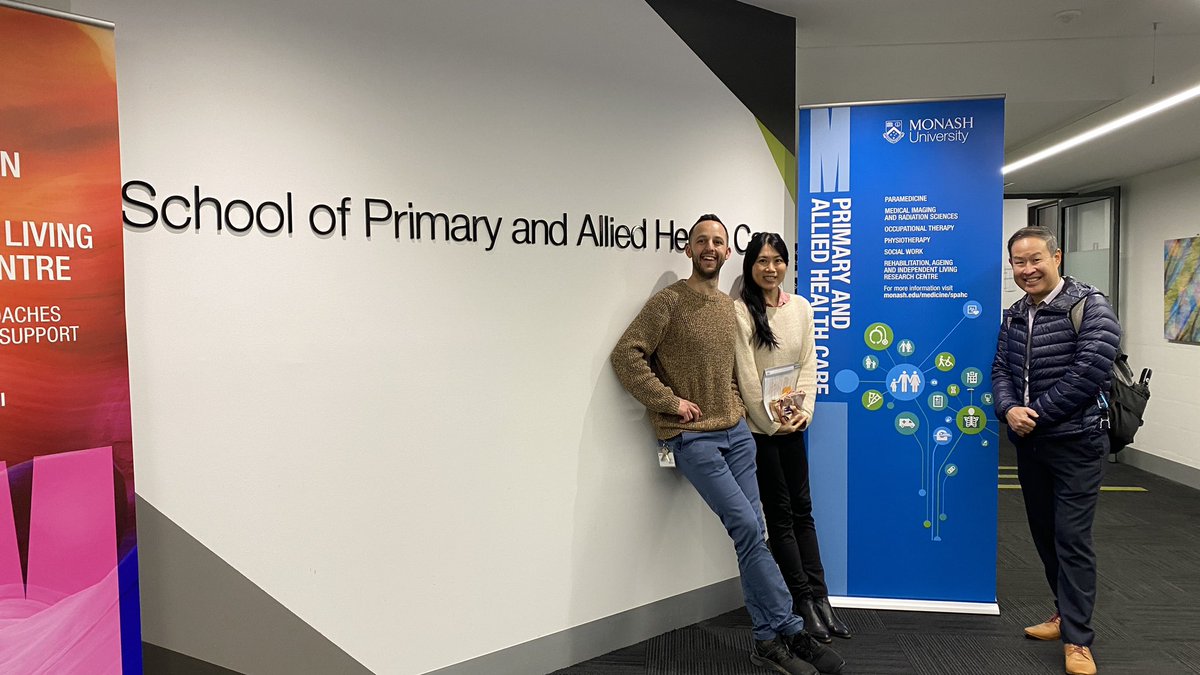 malia_ho's tweet photo. @MonashPodiatry @CyliePaedspod nice to have yet another international visitor - Ass Prof Alfred Tok from Nanyang Technological University (Singapore)! What do podiatrists and materials engineers have in common? Watch this space! https://t.co/dwcORa7ZoO
