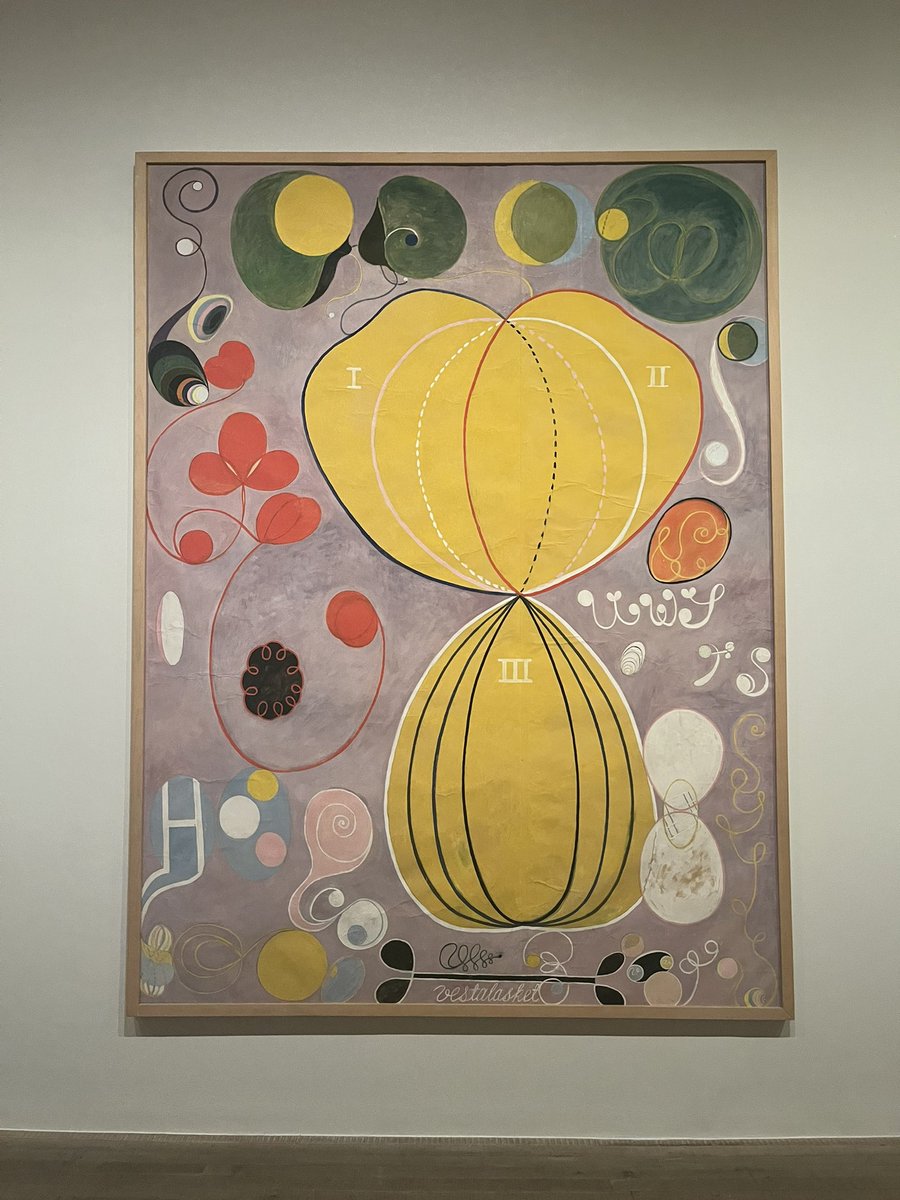 geoffwilt's tweet image. Hilma af Klint &amp;amp; Piet Mondrian combined exhibit at the Tate Modern was incredible