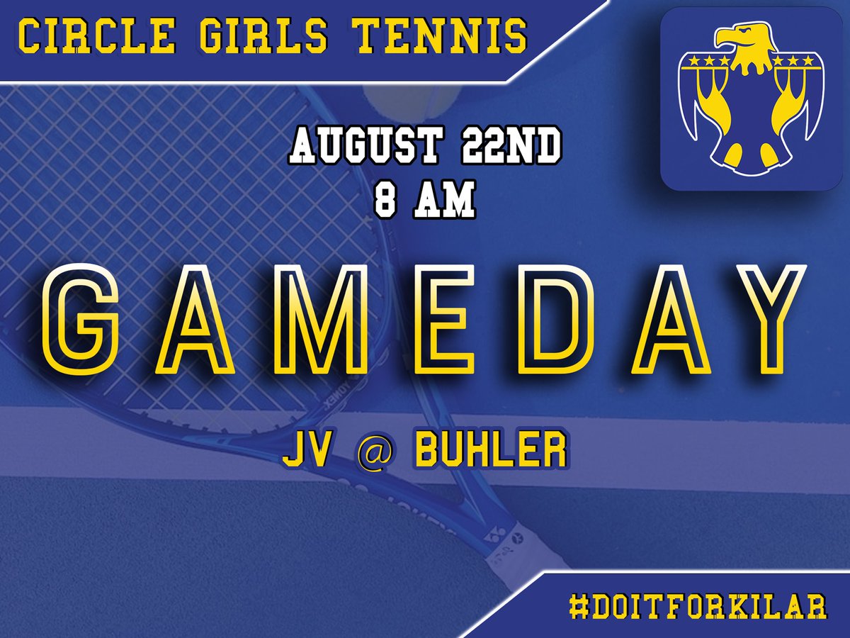 GAMEDAY! 🎾 
JV will kick off the tennis season with their invitational at Buhler today!
<a href="/CircleTBird/">CHS Activities</a> #thrivein375 #doitforkilar