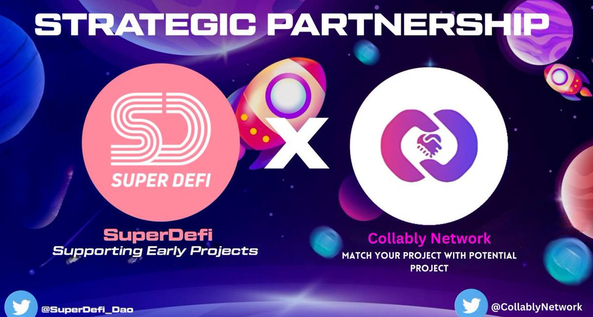 🔥 Big News Alert! 🌐 Exciting times as @collablynetwork, the groundbreaking Collaboration Platform, joins forces with @SuperDefi_Dao, the trailblazing Web3 Marketing Agency with 60+ top-notch KOLs! 🚀🤝 📢 Attention all collaborators and visionaries! 🌟 Unleash your potential…