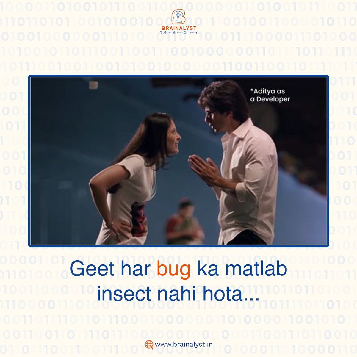 Brainalystindia's tweet image. That magical moment when your code runs error-free, and your life runs... well, with a few bugs. 🐛💻
.
Save &amp;amp; share with your friends
.
.
#multitaskingmind #memepost #Brainalyst #Brainalyst_india #AI #dataanalysis #javadeveloper #AIConversations #bug #datasciencetraining #data