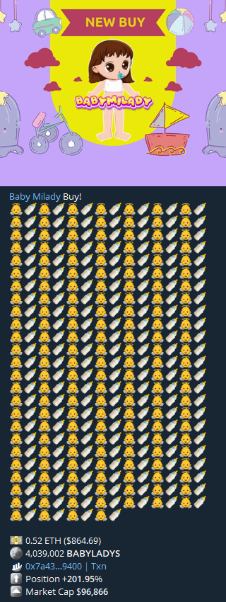 BabyMiladyETH's tweet photo. WE JUST BROKE NEW ATH. WHALES LOADING UP USA AND EURO ABOUT TO KICK IN. PRIME TIME WILL BE MASSIVE ON $BABYLADYS #BABYLADYS 

https://t.co/hLstW1s0VY
https://t.co/mBxZ80Io3C https://t.co/xyoxApe2A9