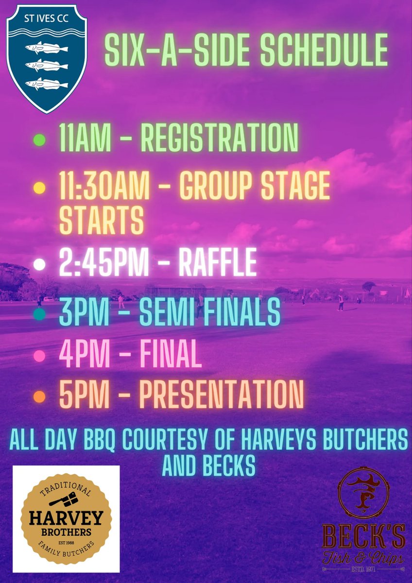 This Sunday sees the return of our 6aside softball tournament and below you'll see the rules and schedule for the day. Bbq will be available all day as well as alternative snacks and refreshments. The question on everybody's lips is can Half a Hamstring retain their title. #UTH🐟