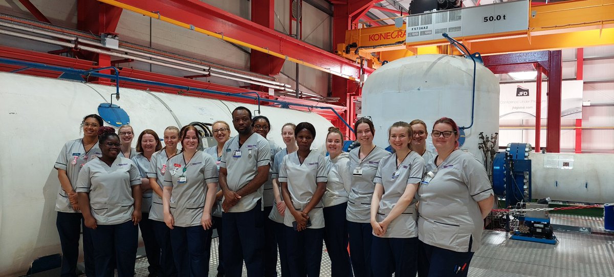 Fantastic morning with the wonderful student nurses from @RGUNMandP. Organised by Freya, the nurses visited our @nhsunit and saw the work <a href="/NHSGrampian/">NHS Grampian</a> does with patients who have the bends as well as the elective service provided. <a href="/NHSG_PEFs/">NHSG Practice Education 💙</a> <a href="/denise_j6/">Denise Johnson</a> <a href="/PaddonHelen/">Helen Paddon</a> <a href="/hoggleanne/">Leanne Duffy</a>