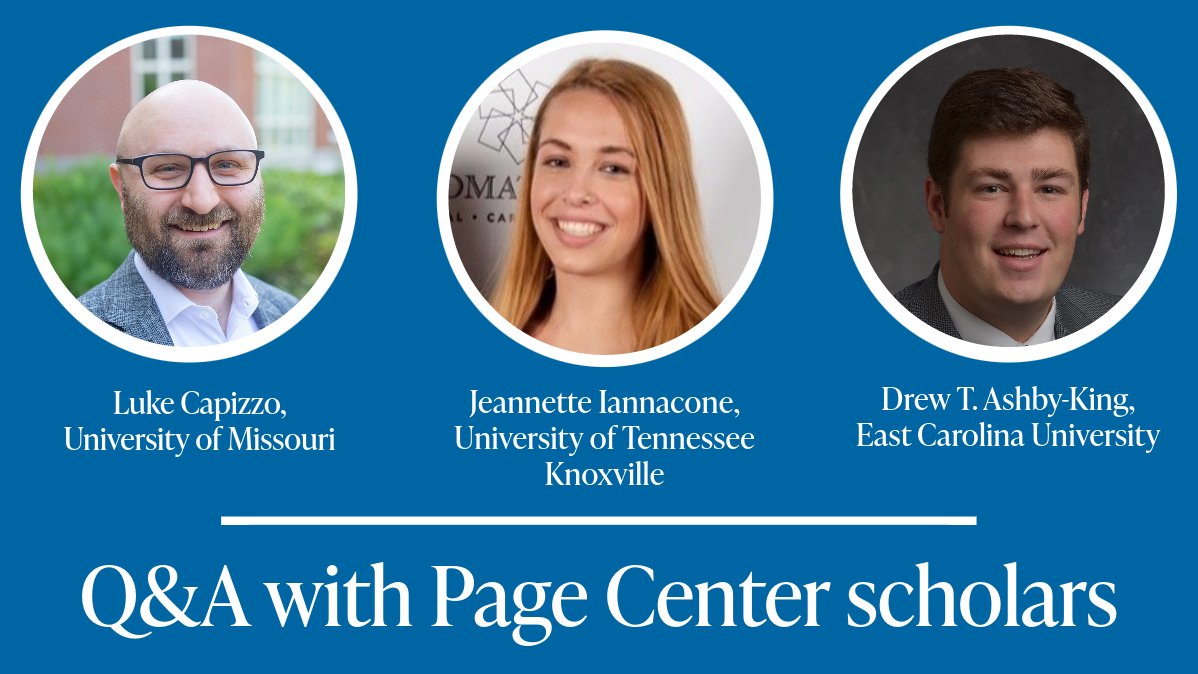 The Arthur W. Page Center (@thepagecenter) on Twitter photo Prosocial communication goes global – Scholar Q&A with <a href="/CapizzoL/">Luke Capizzo, Ph.D, APR</a>, @jeannette_cone & <a href="/DrewA_K/">Drew T. Ashby-King, Ph.D.</a>
Blog Post: bellisario.psu.edu/page-center/ar… Prosocial communication goes global – Scholar Q&A with <a href="/CapizzoL/">Luke Capizzo, Ph.D, APR</a>, @jeannette_cone & <a href="/DrewA_K/">Drew T. Ashby-King, Ph.D.</a>
Blog Post: bellisario.psu.edu/page-center/ar…
