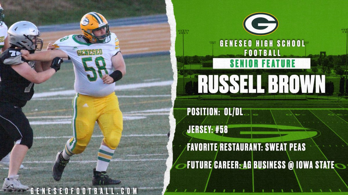 JeremyMosierGHS's tweet photo. Have a great senior season Russell! @greenmachinefb @geneseofootball https://t.co/qWpZLb0Kmp