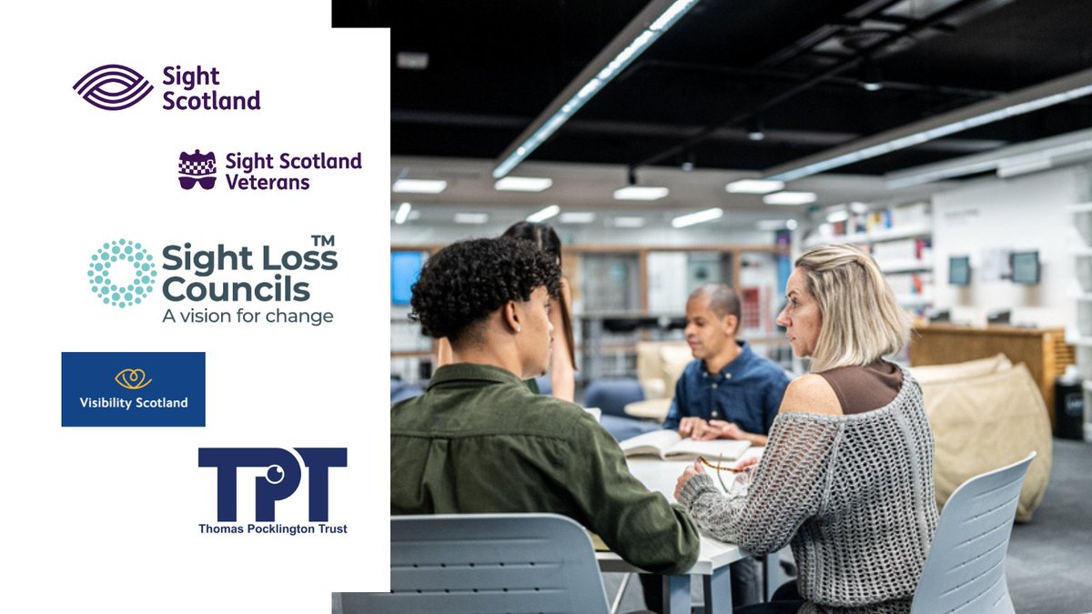 We, alongside @SightScotland and @VisibilityScot are delighted to announce that, in partnership with the @TPTgeneral we are launching Sight Loss Councils in Scotland @SLCouncils - Keep an eye on our channels for more info. #SightLossCouncils #Volunteering #SightLoss