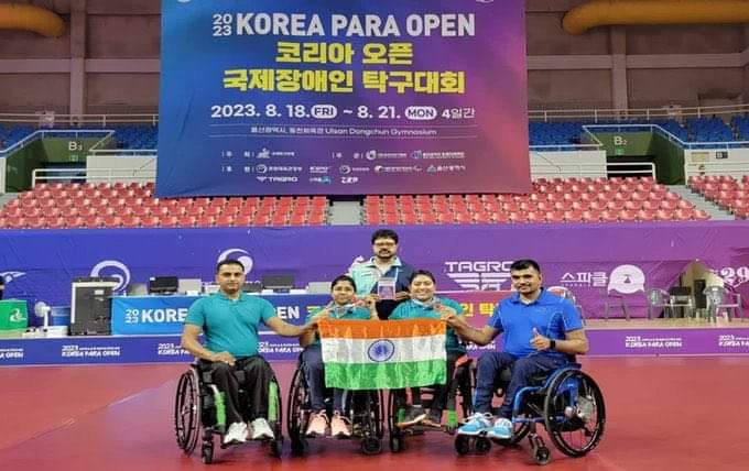 ShardabenPatel's tweet photo. #Congratulations  🇮🇳
ગુજરાતના રમતવીરોએ ફરી એક વાર દેશનું નામ રોશન કર્યું.

કોરિયા પેરા ટેબલ ટેનિસ સ્પર્ધામાં આપણાં હોનહાર ખેલાડીઓ ભાવિના પટેલએ રજત અને સોનલ પટેલએ કાંસ્ય ચંદ્રક જીત્યો. https://t.co/fw4ERQzZfH