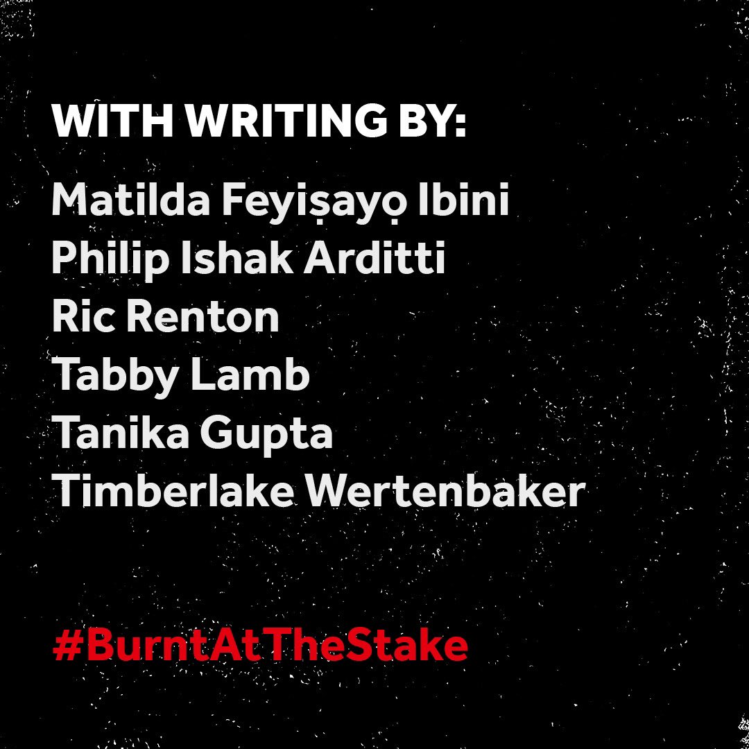 ‘If no-one knew you had said it, what would you say?’

 Meet the 13 writers premiering anonymised work in Burnt at the Stake, or The Whole of the Truth – an evening of new writing ✍️

 13 October in the Globe Theatre: shakespearesglobe.com/whats-on/burnt…