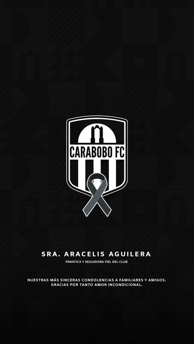 Con profundo pesar lamentamos el fallecimiento de la Sra. Aracelis Aguilera, fiel seguidora del club.

Su amor y pasión por el equipo quedará siempre en nuestros corazones. Enviamos nuestras condolencias a su familia y amigos en este momento.

Descanse en paz, Aracelis 🙏🕊 🖤