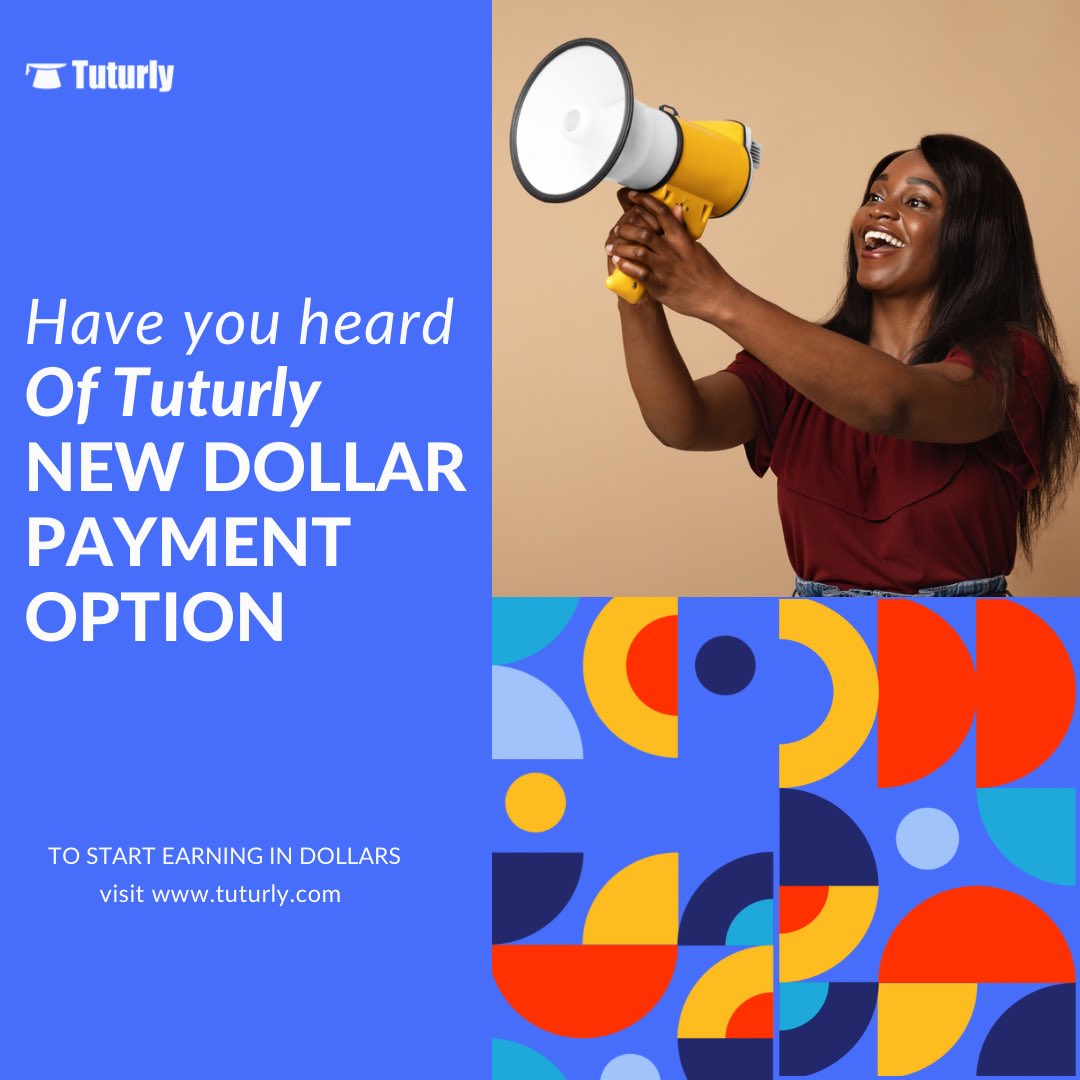 Tuturly's tweet image. We launched a new feature, the dollar payment option which means you can get paid in other currency on tuturly. What are you waiting for ? Start selling your knowledge to a global audience today.

#tuturlyupdates #tuturlycreators #onlinecourses #earnonline