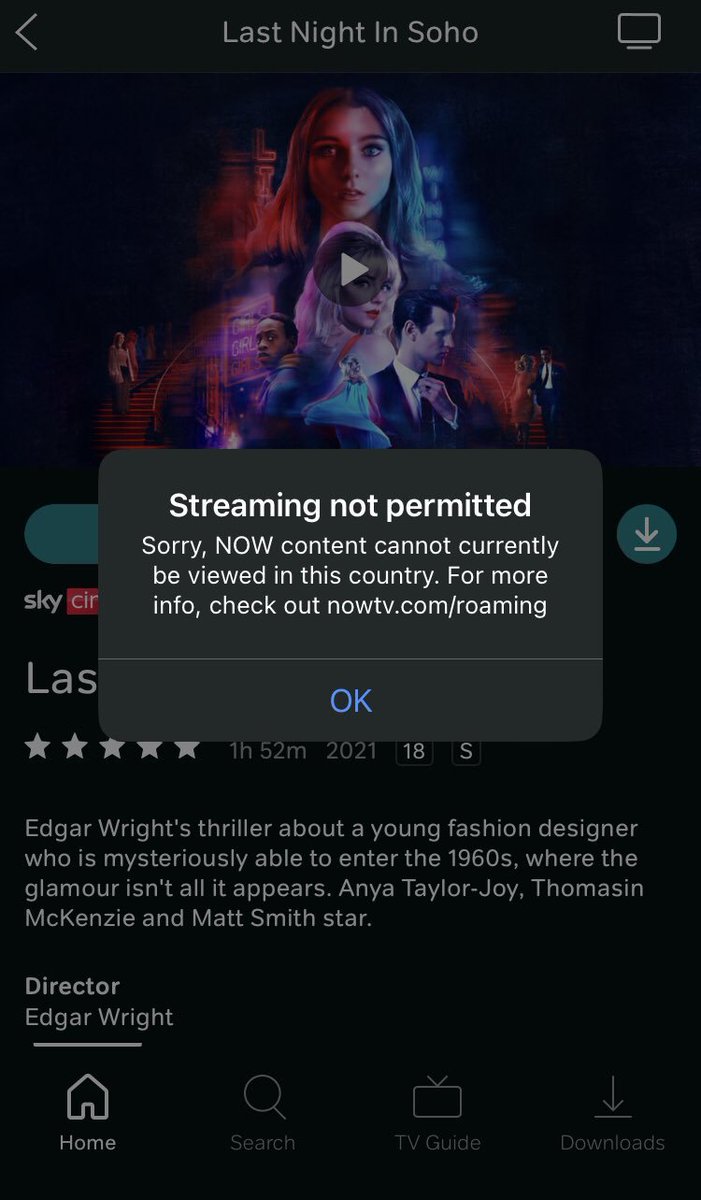 edwinhayward's tweet photo. THREAD: In 2018, a new EU law on "cross-border portability of online content" meant UK users of subscription streaming services such as Now TV or Amazon Prime Video could watch the content they paid for anywhere in the EU. (Including live sport.)

Brexit put an end to that.

1/5 https://t.co/Fb6B7WRv4O