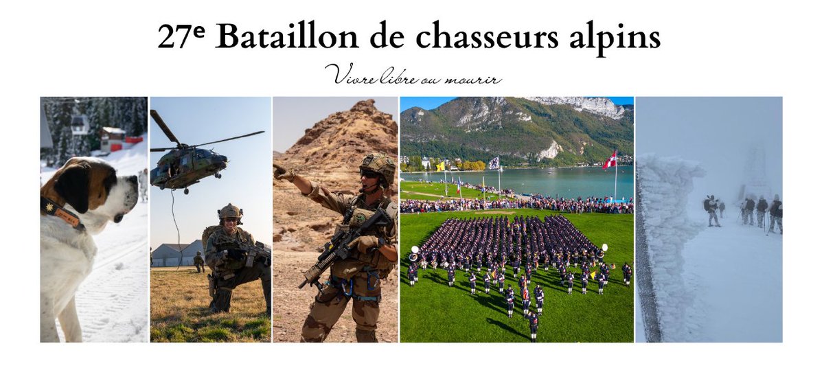 Vendredi, à 11h sur le Pâquier, le 27e BCA changera de chef. Après deux années riches à la tête des chasseurs du 27, le colonel Minguet rendra son commandement. Le colonel Le Flem deviendra le 69e chef de corps du bataillon.

#ChasseursAlpins #FiersDeNosSoldats #ÊtreChef