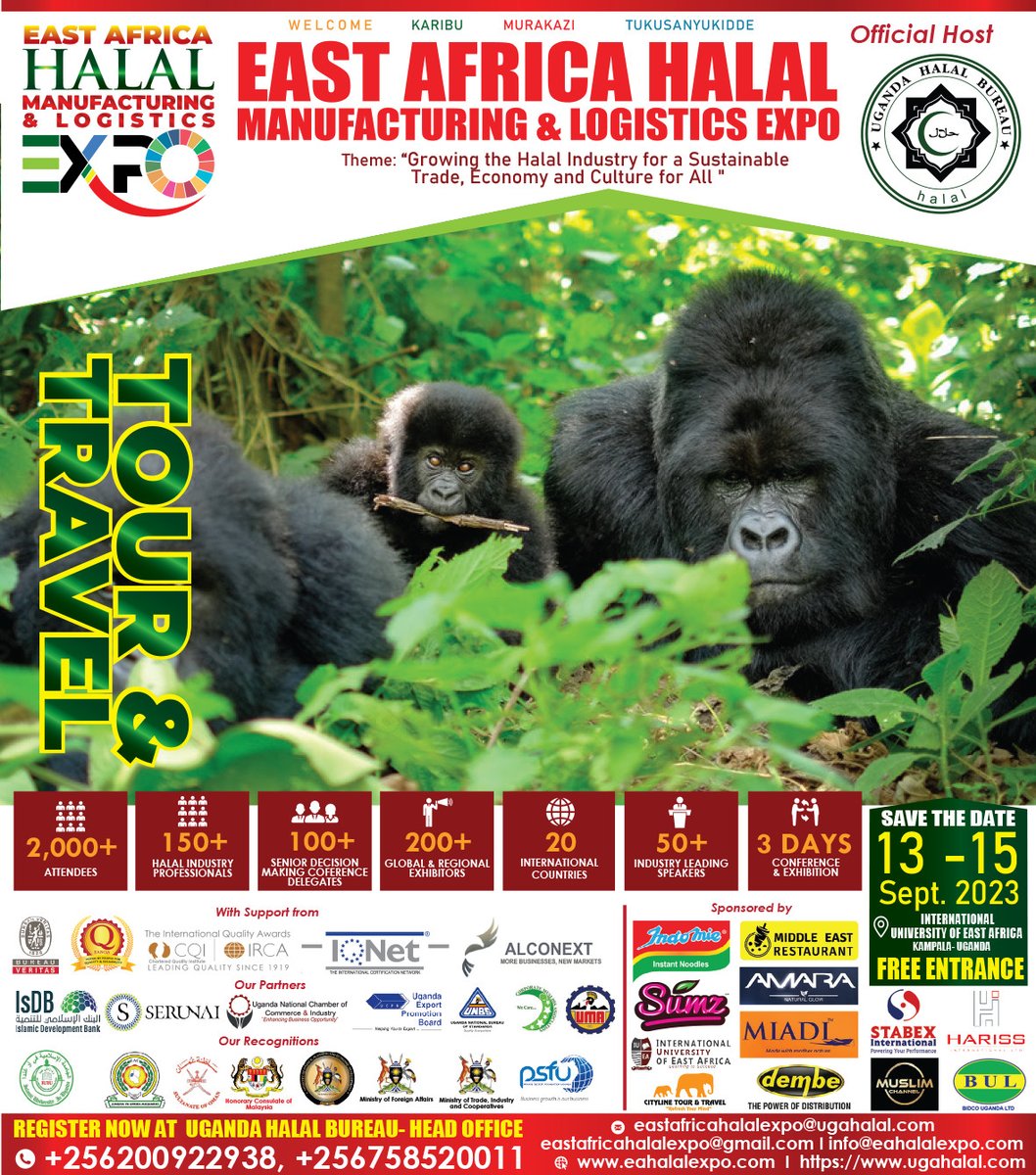 UGANDA HALAL BUREAU ugahalal.com INVITES YOU AT THE HALAL EXPO <a href="/TheHalalBureau/">Uganda Halal Bureau</a> <a href="/TheHalalFest/">Halal Food Festival</a> <a href="/mwebesafra/">MWEBESA FRANCIS</a> <a href="/RebeccaKadagaUG/">Rebecca Alitwala Kadaga</a> <a href="/AKyambadde/">Amelia Kyambadde</a> <a href="/bureauveritas/">𐰚𐰇𐰼𐱅:𐰾𐰃𐰚𐰤</a> <a href="/Middleeastrest2/">Middle east restaurant</a> <a href="/veriifyhalal/">VERIIFYHalal™️</a> <a href="/HarrietNtabazi/">Hon. Harriet Ntabazi</a> @HonAniteEvelyn <a href="/News247Ug/">News 24/7</a> <a href="/SerunaiGroup/">Serunai Commerce</a> <a href="/jumuiya/">East African Community</a> <a href="/HalalNation/">Halal Nation</a>