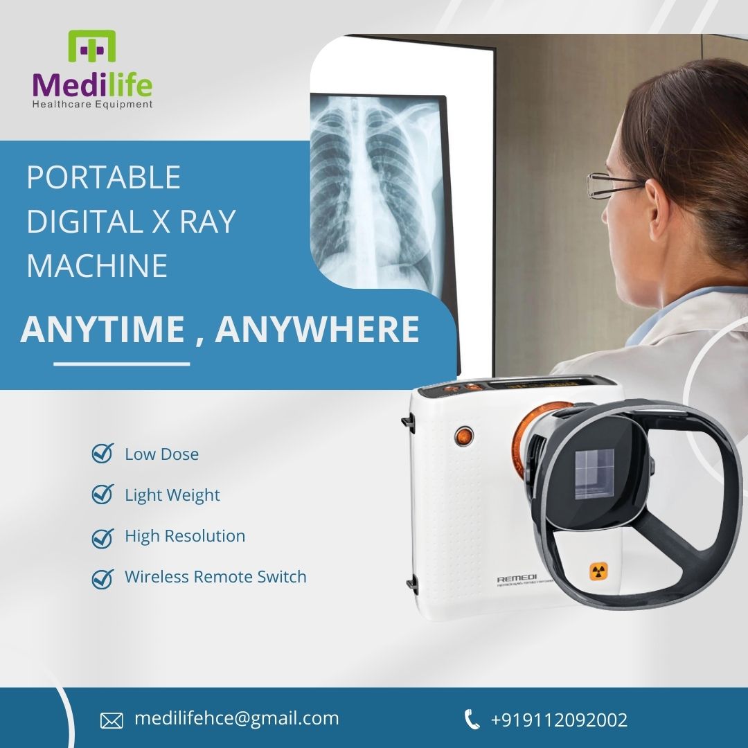 Medilifemktg's tweet image. Best Quality Portable Digital X-Ray Camera
Use Anytime, Anywhere..
•Low Dose
•Light Weight
•High Resolution
•Wireless Remote Switch
Best Solution For You. Please contact us on 9112092002
#portablexraymachine #DigitalHandheldXRayCamera #DigitalXRayMachine #HandheldXRayCamera