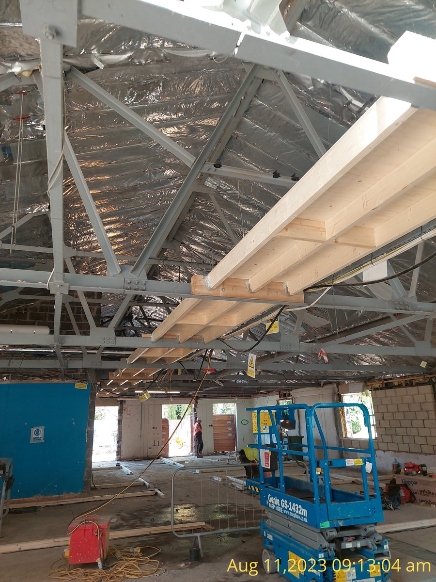 Millbrook Kitchen strip out and demolition is taking place along with the Ward 3 roof walkway being installed. Mechanical and Electrical installation has also taken place on Ward 1.   <a href="/NottsHcEandF/">NottsHcEstatesandFacilities</a>