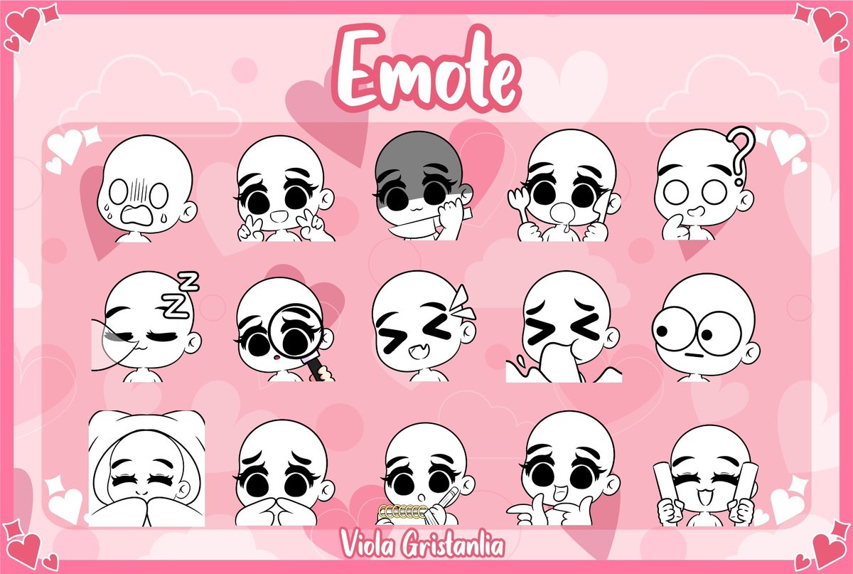 violagrist's tweet photo. 🌸 OPEN COMMISSION YCH EMOTES 🌸
5 EMOTES $10
10 EMOTES $18 (FREE 1 RANDOM EMOTE)
15 EMOTES $25 (FREE 2 RANDOM EMOTES)

BUY 2 PACKAGES $48
BUY 3 PACKAGES $70

Please help me for Retweet this post 🥰❣️ https://t.co/mpmNFY29ny