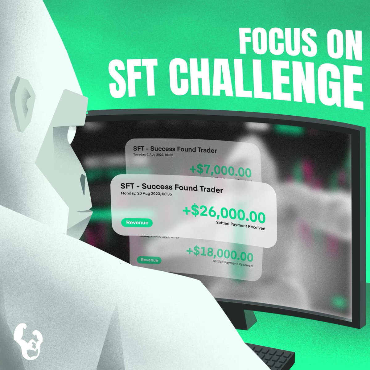 Depending on the challenge you choose, you have between 30 and 40 days to reach the profitability goal on a demo account that will be assigned to you. 🔥