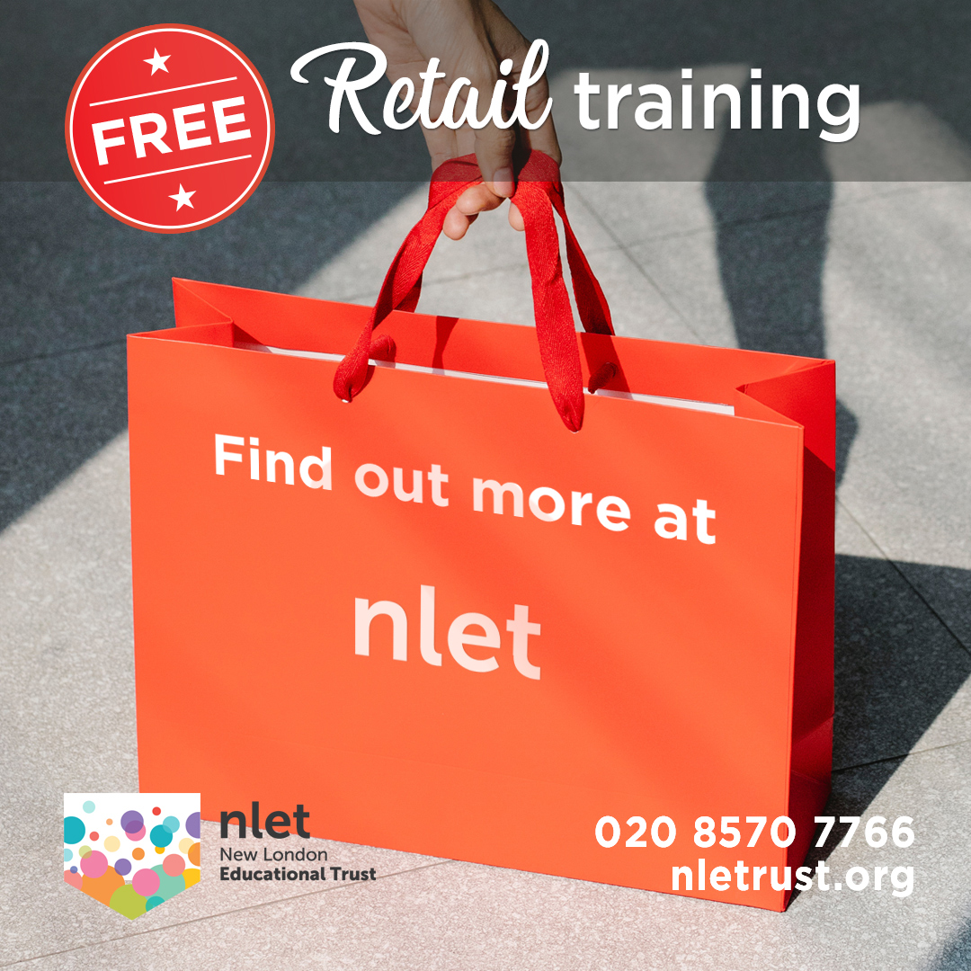 nletrust's tweet photo. NLET is offering new opportunities to gain qualifications for the retail sector. FREE to all eligible employees. Londonlearning@nletrust.org or call 020 8570 7766
#retailtraining #LDN_gov #LBofHounslow #londonlearning #westlondontraining #retail #EalingCouncil https://t.co/nSQju4y8zq