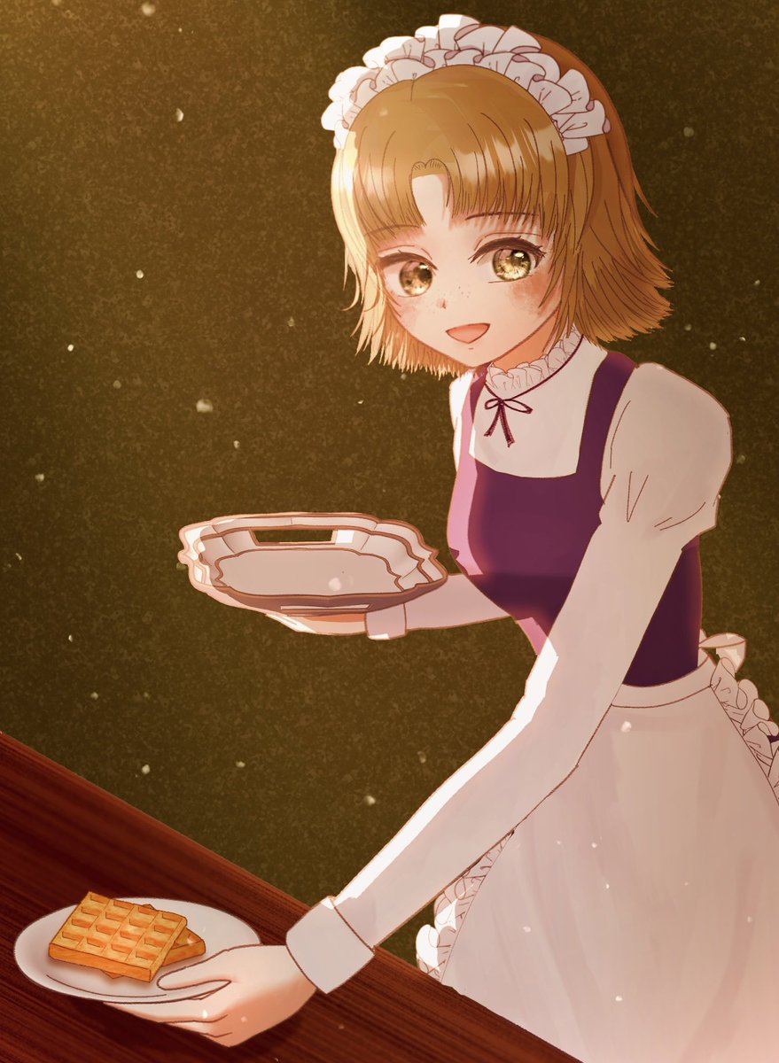 ワッフルが焼けましたよ！